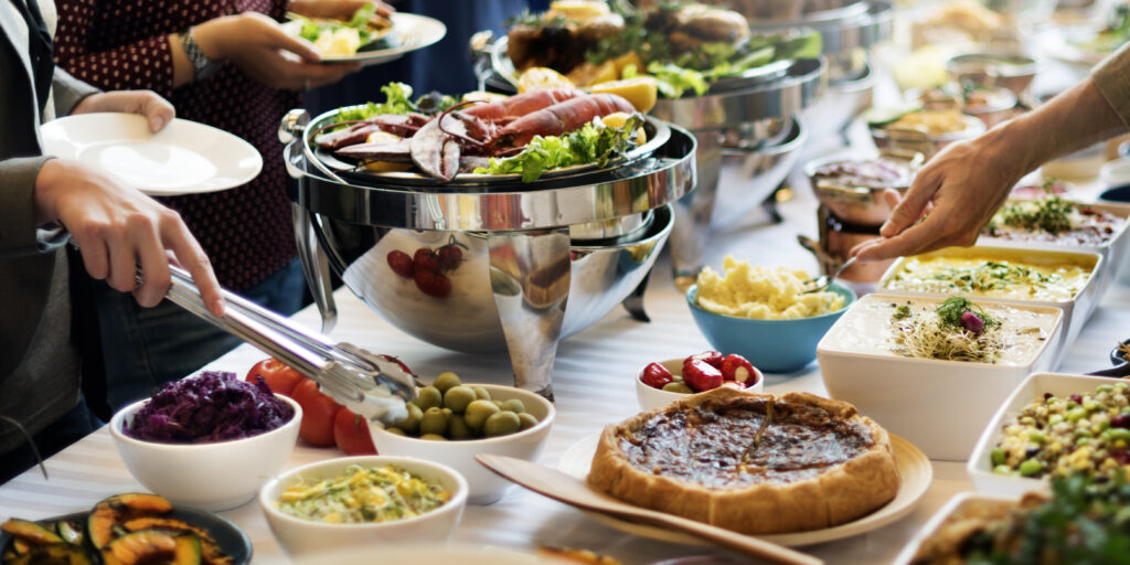 food Buffet Catering Dining Eating Party Sharing